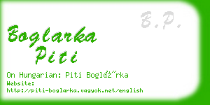 boglarka piti business card